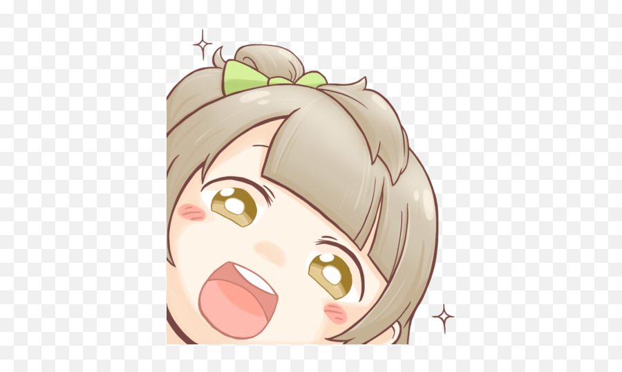 Anime Girl Kawaii Cute Head Kotori - Love Live Memes Transparent Emoji,Kotori Emoji