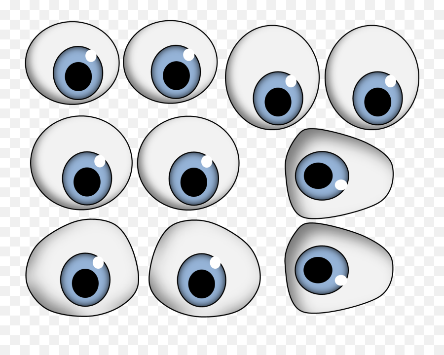 Eyes Cartoon Eye Clip Art Free Vector In Open Office Drawing - Cartoon Fish Eye Drawing Emoji,Eyeballs Emoji