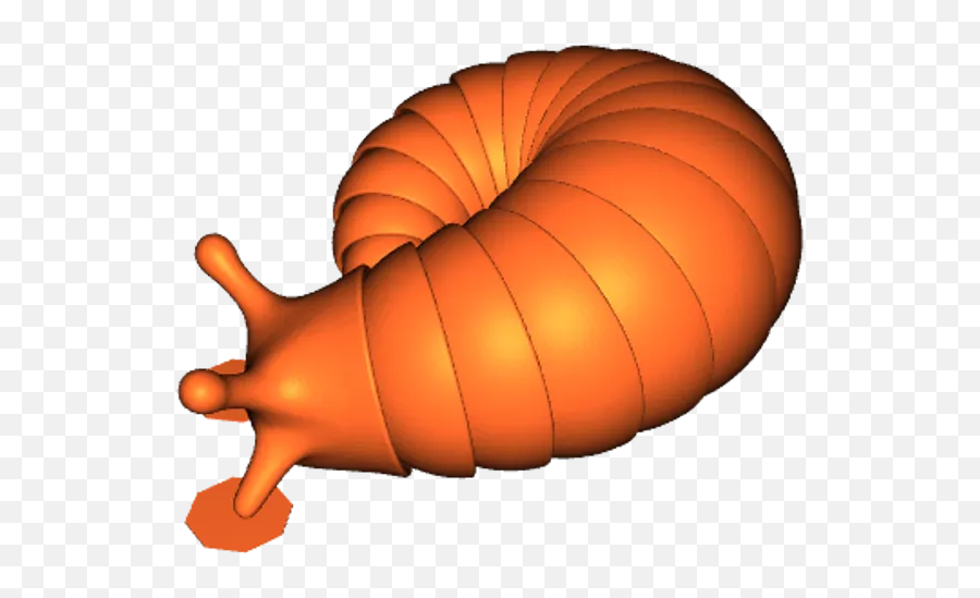 Huge Curled Up Friendly Articulated Slug Por Matveymoo Emoji,Croussant Emoji