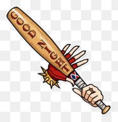 Telegram Sticker From Harley Quinn Pack Emoji,Baseball Bat Emoji
