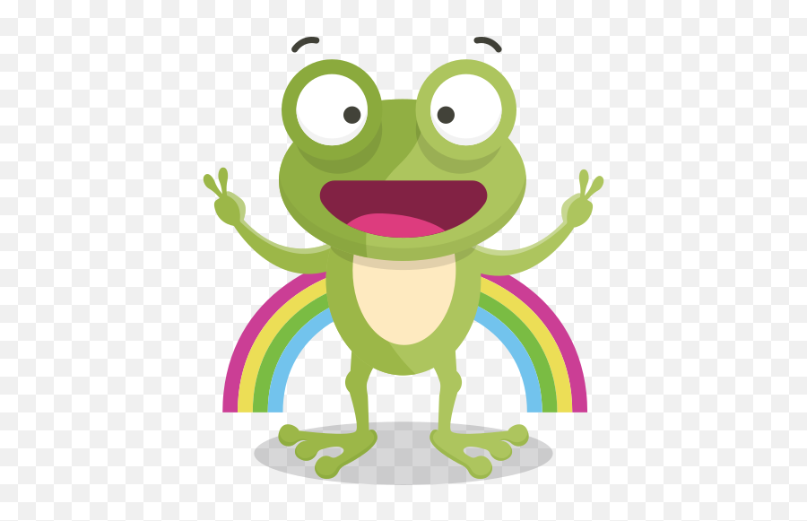 Rainbow Stickers - Free Weather Stickers Emoji,Bullfrog Emoji