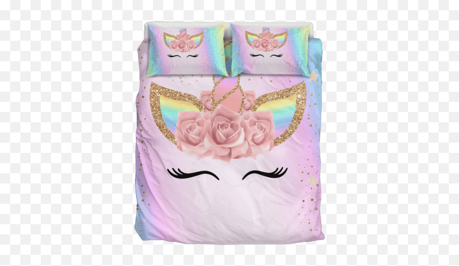 Unicorn Emoji Bedding Set - Bedding,Unicorn Emoji Pillows