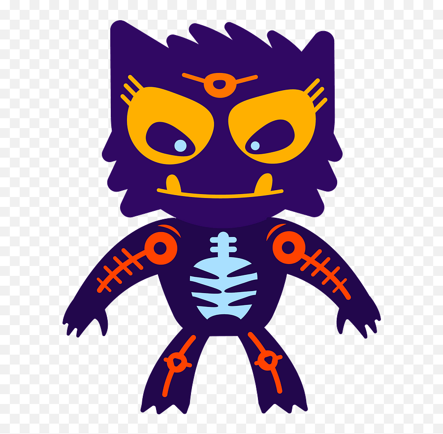 Ornamental Cat Clipart Free Download Transparent Png - Fictional Character Emoji,Purple Cat Emoji