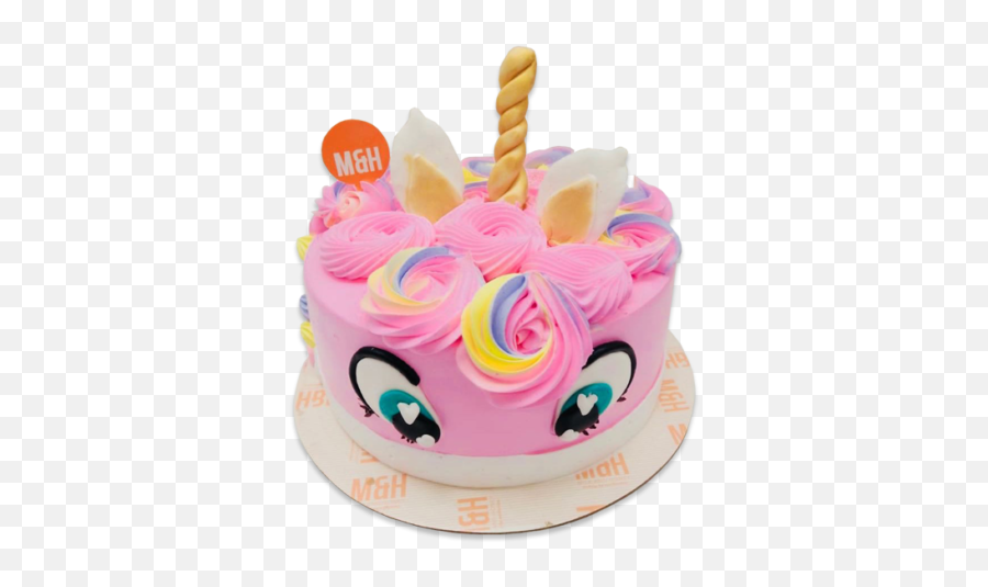 Pink Unicorn Cake - Unicorn 1 Kg Cake Emoji,Round Emoji Cake
