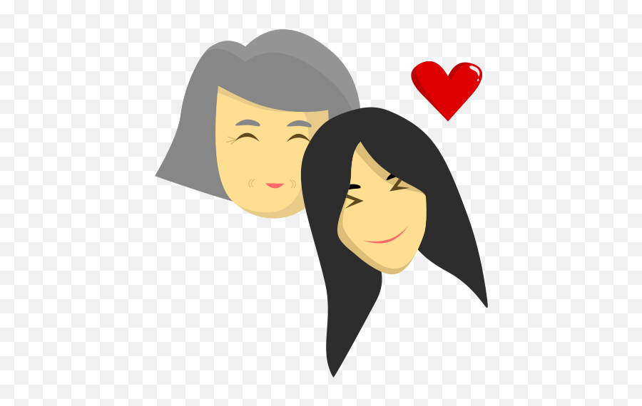 Mom With Daughter - Happy Emoji,Mom And Daughter Emoji