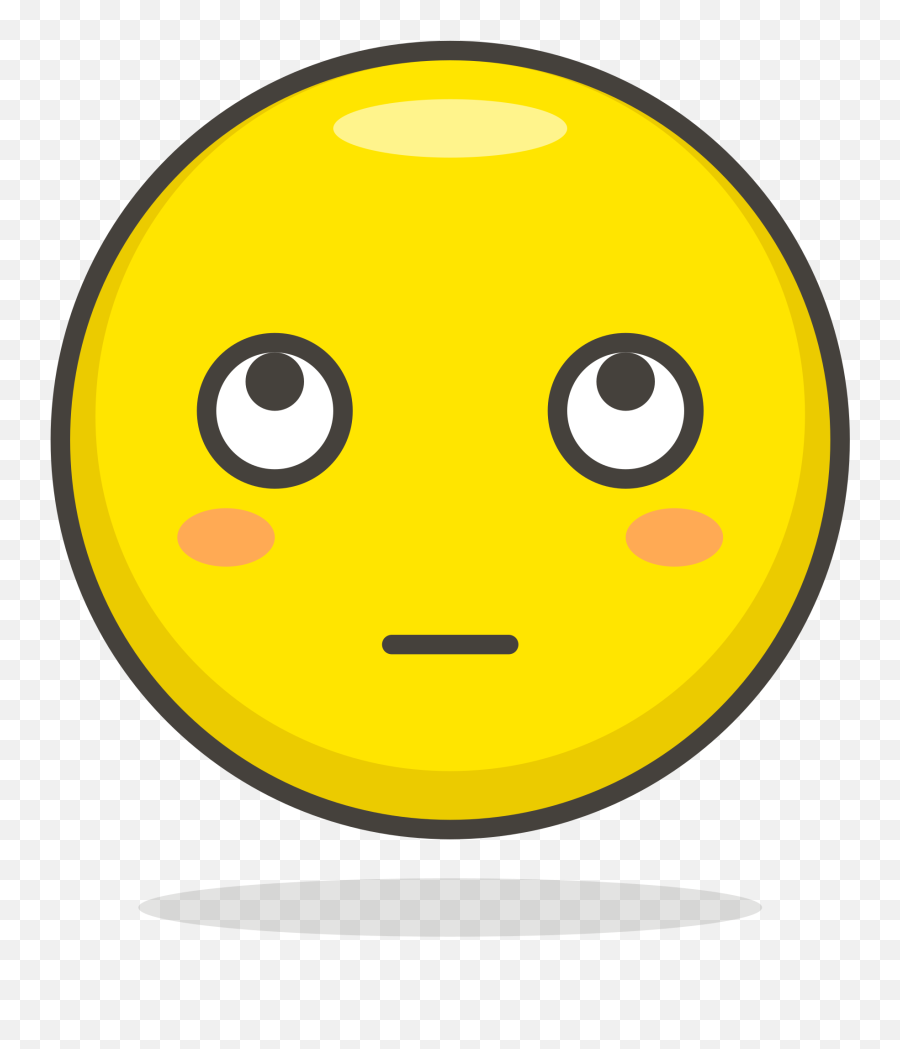 Face With Rolling Eyes Emoji Clipart - Icon,Eyeroll Emoji