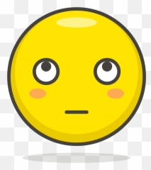 Face With Rolling Eyes Emoji Clipart - Icon,Eyeroll Emoji