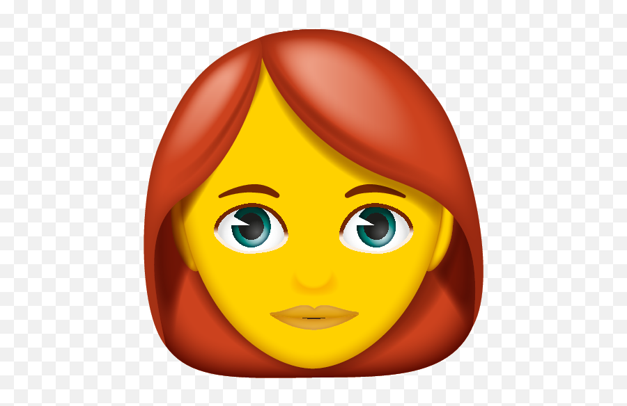 Emoji U2013 The Official Brand Woman Red Hair Fitz 0 - U Happy,Hair Emoticon