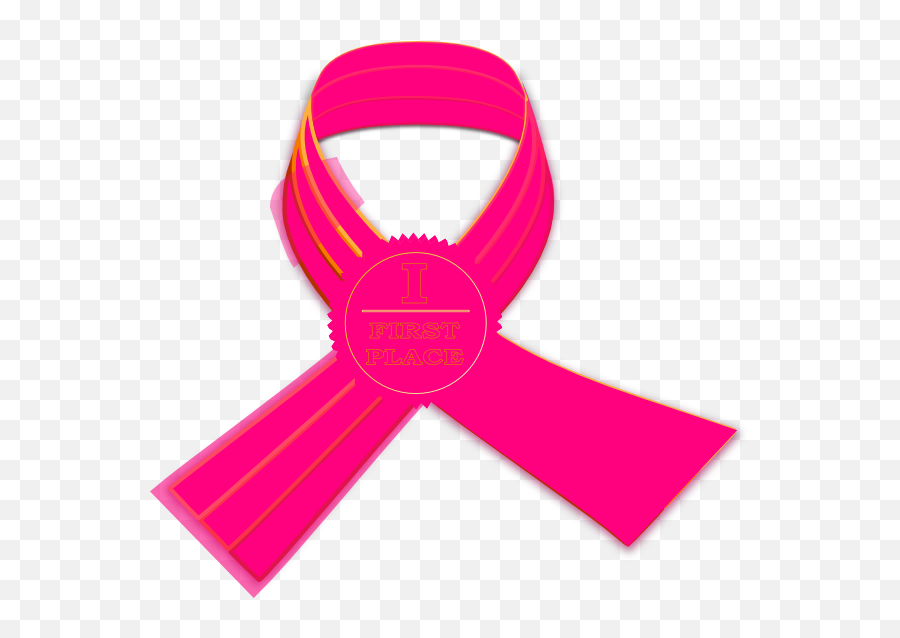 Breast Cancer Ribbon Clip Art Free Vector - Medali Png Warna Pink Emoji,Breast Cancer Ribbon Emoji