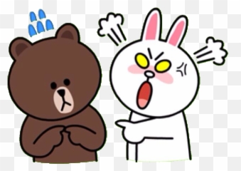 Stiker Line Lucu Bergerak - Transparent Line Friends Png Emoji,Gambar Emoji Lucu