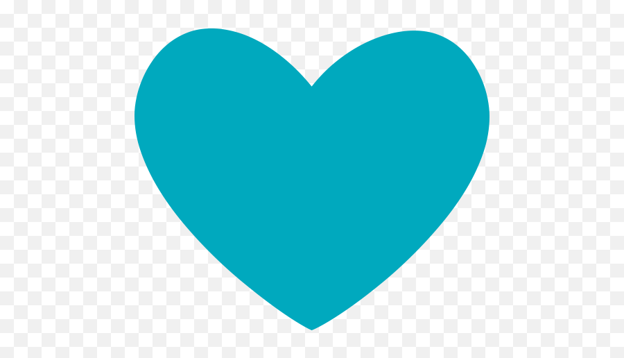 Blue Heart - Blue Heart Cartoon Png Emoji,Blue Heart Emoji