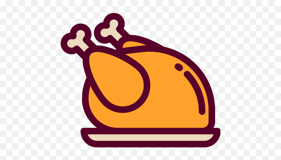 Turkey Dinner Vector Svg Icon 2 - Png Repo Free Png Icons Food Chicken Icon Png Emoji,Turkey Emoticon For Iphone