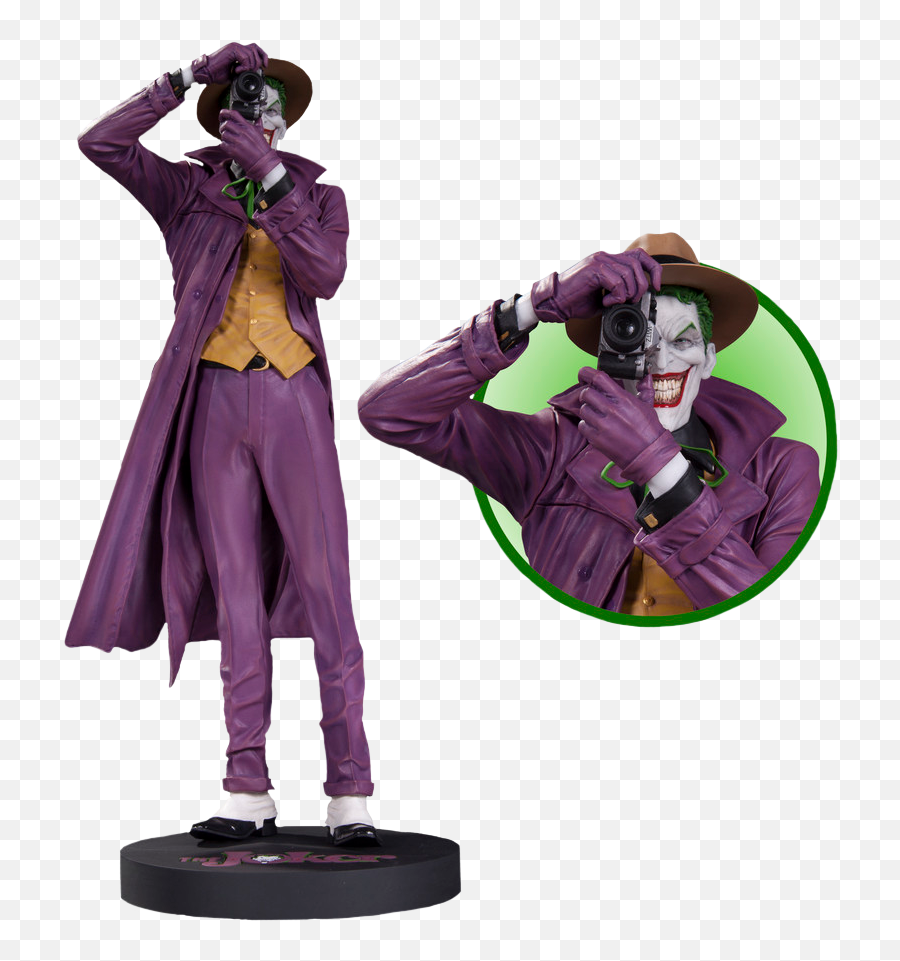 Justice League Review - Joker Brian Bolland Statue Emoji,Thinking Emoji Costume