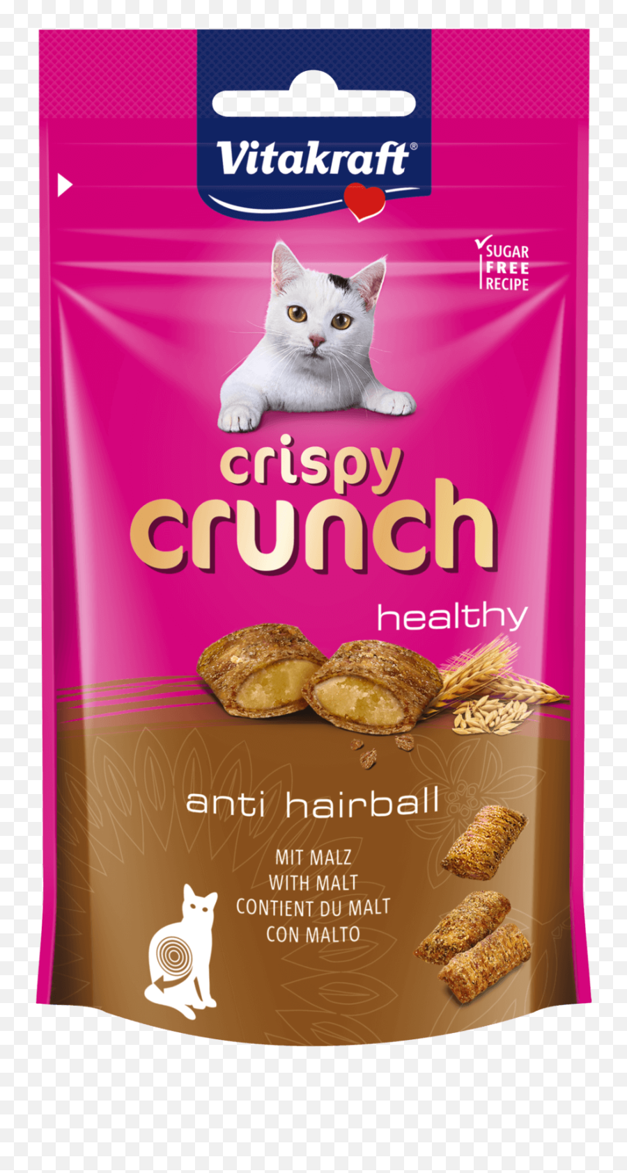 Cats - Vitakraft Crispy Crunch Anti Hairball Emoji,Cat Ears React To Emotions