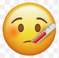Enfermo Emoji Sticker - Sick Emoji,Emojis De Enferma