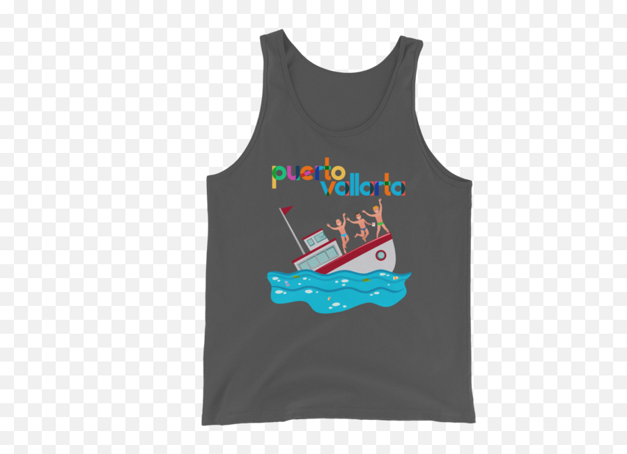 Tank Tops Tagged Vallarta - Sleeveless Shirt Emoji,What Does The Lady Man In Boat And Tigher Emoji Mean