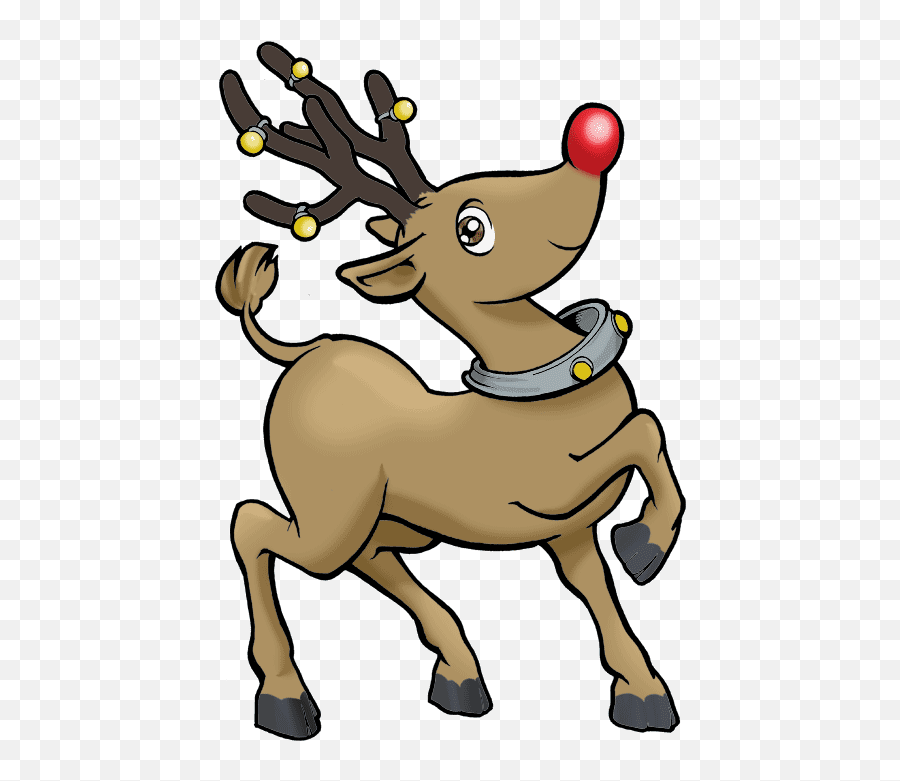 Cartoon Transparent Reindeer Clipart - Novocomtop Reindeer Christmas Clipart Free Emoji,Cutecraft Emojis
