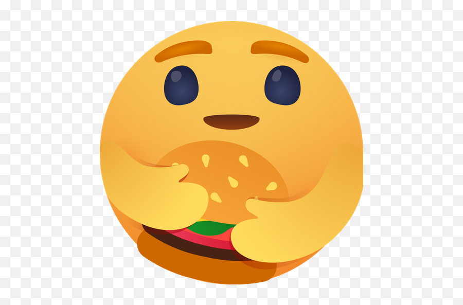 Facebook Care Emoji With Burger Logo - Care Facebook Icon Png,Emoji Logos