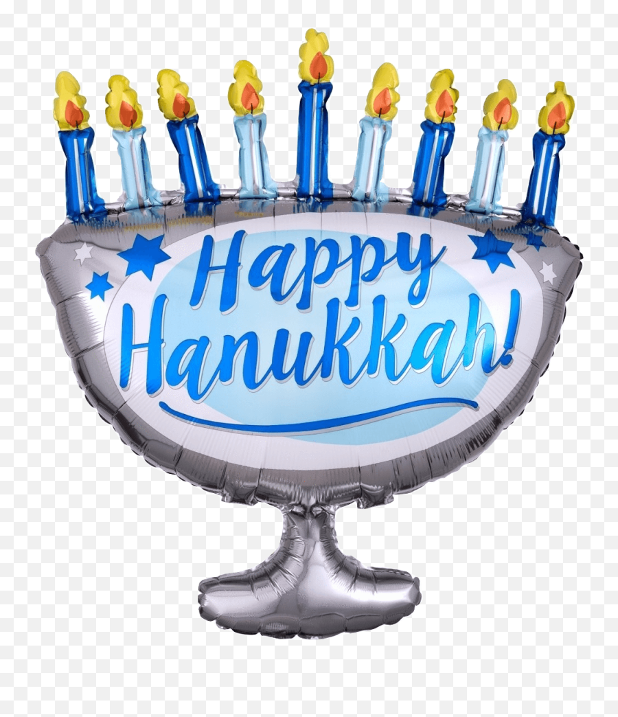 Happy Hanukkah Menorah Large 29 - Happy Hanukkah Candles Clipart Emoji,Menorah Emoji