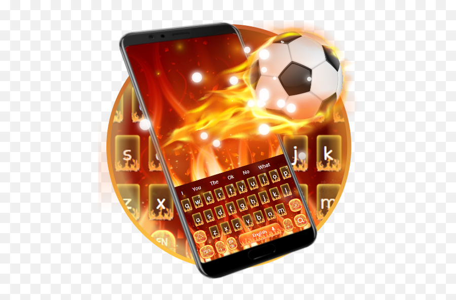 Amazoncom Fire Football Keyboard Theme Appstore For Android - Smartphone Emoji,Soccer Player Emojis