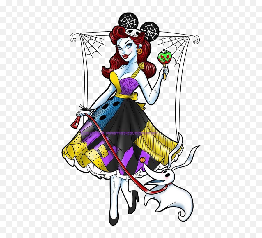 Nbc Sticker By Ashleygraham18 - Disney Sally Fan Art Emoji,Nightmare Before Christmas In Emojis Golf