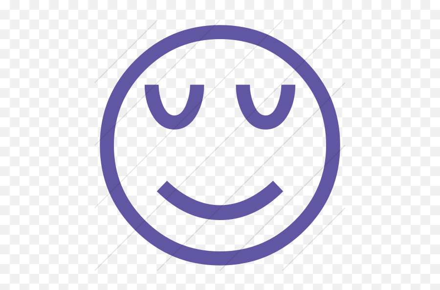 Classic Emoticons Relieved Face Icon - Emoji Domain,Purple Heart In Emoticons