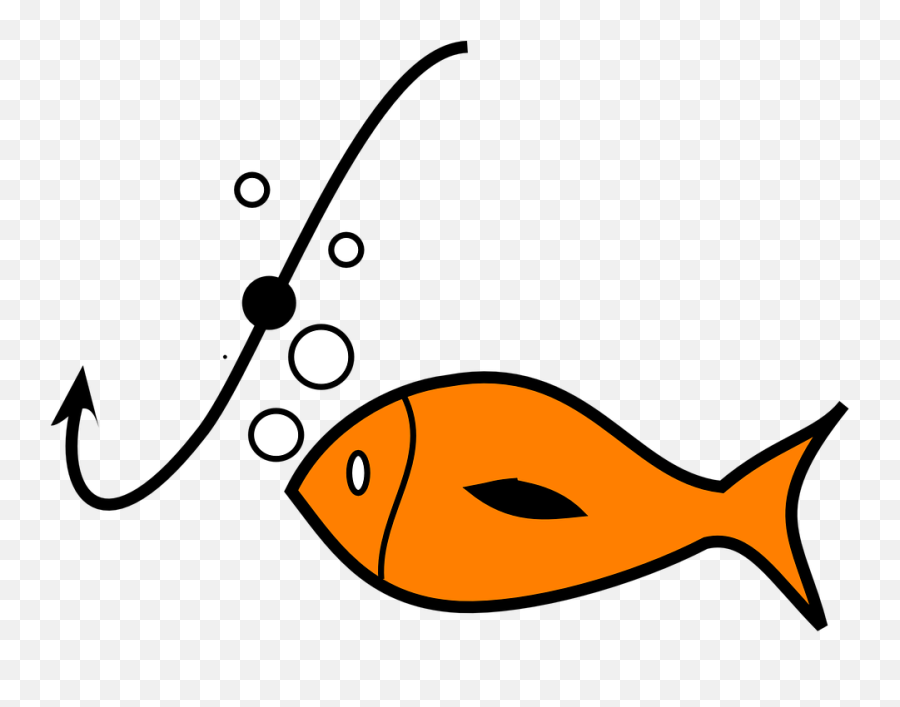 Fish On Hook Cartoon Png Image With No - Hook And Fish Cartoon Emoji,Fish Hook Emoji