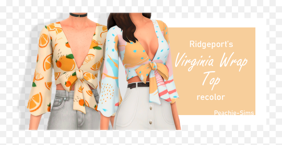 Sims 4 Mods Clothes Sims 4 Toddler - Sims 4 Ridgeport Virginia Wrap Top Emoji,Sims 2 Mod Emotions And Movements