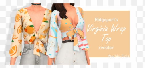 Sims 4 Mods Clothes Sims 4 Toddler - Sims 4 Ridgeport Virginia Wrap Top Emoji,Sims 2 Mod Emotions And Movements