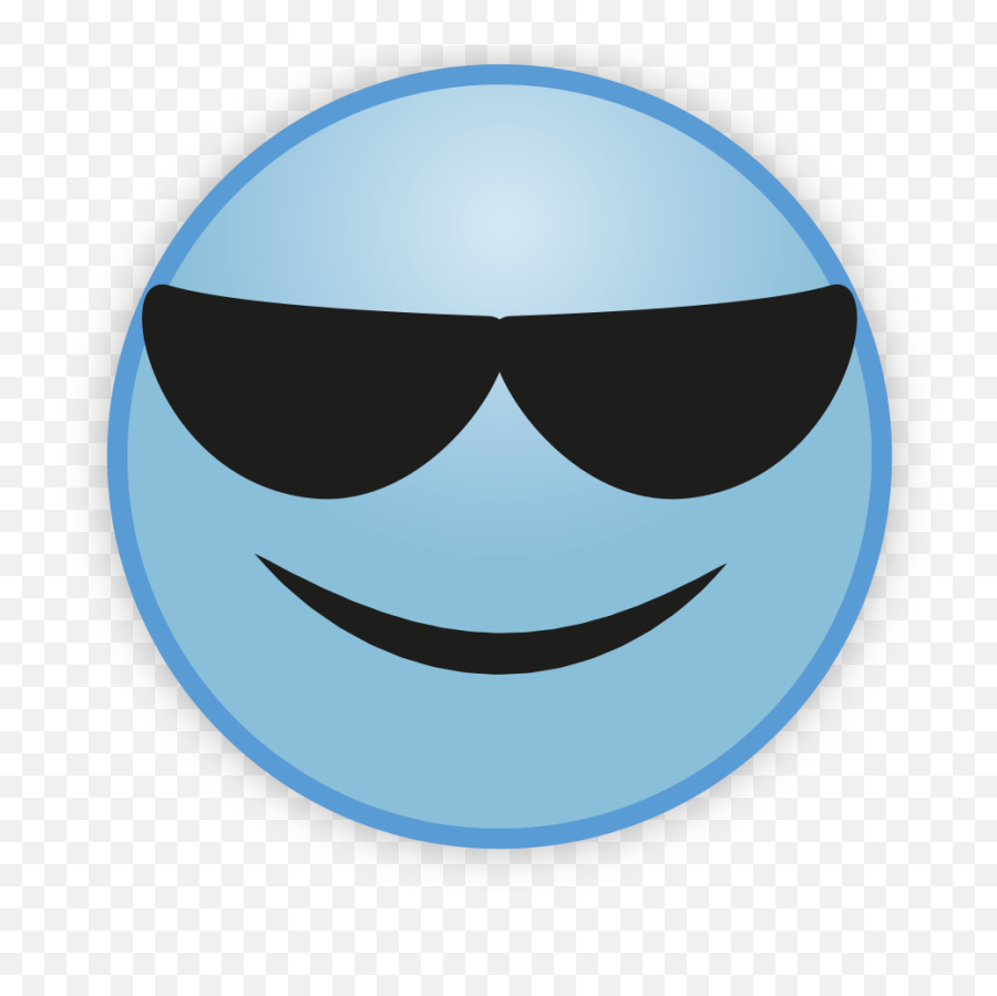 Cute Sky Blue Emoji Png Free Download Png Mart - Cute Emoji Png Download Free,Cute Emoji
