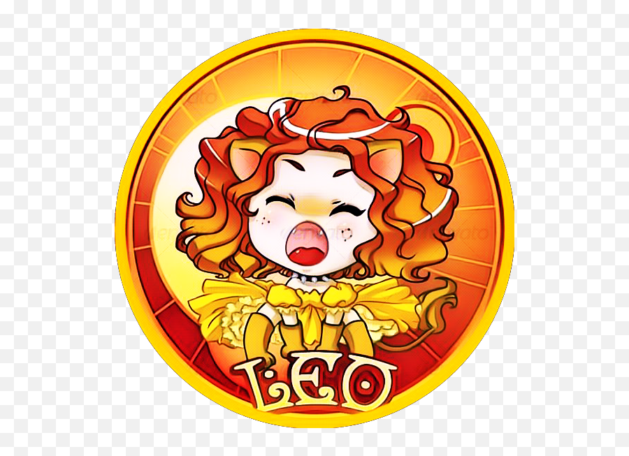 Leo Zodiac Astrology Sticker By Annie Marie - Signo Zodiacal Leo Chibbie Emoji,Apple Astrology Emojis