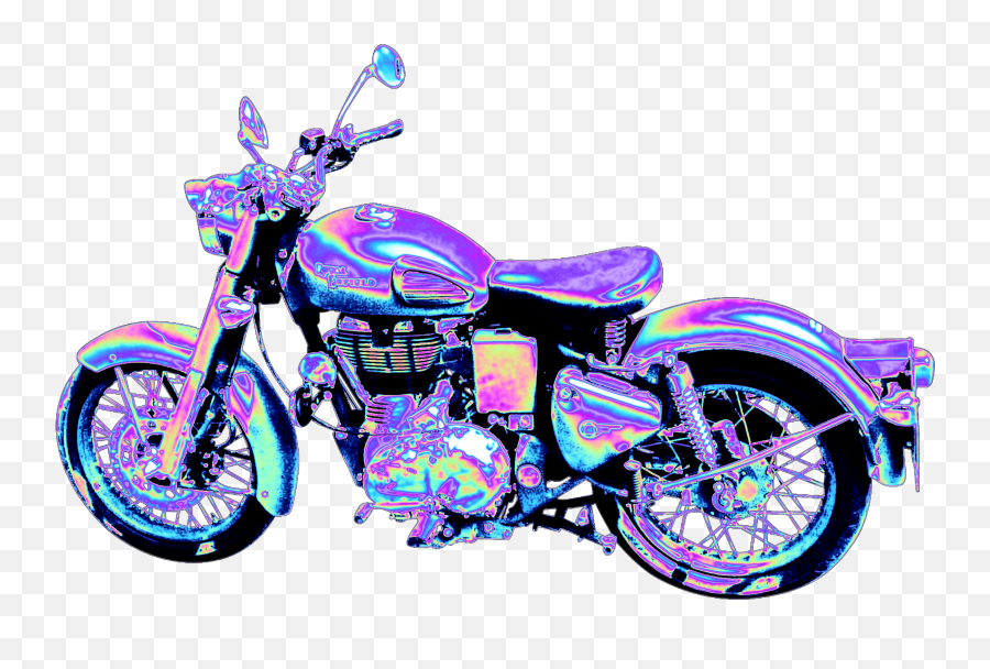 Motorcycle Holographic Sticker By Dinaaaaaah - Motorcycle Emoji,Motorcycle Emoji