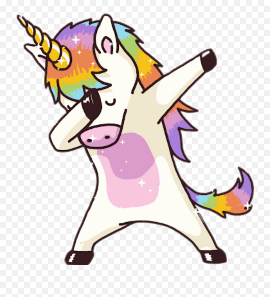 Picture Transparent Tumblr Clipart Png - Png Unicorn Dessin Licorne Qui Fait Un Dab Emoji,How To Draw A Unicorn Emoji
