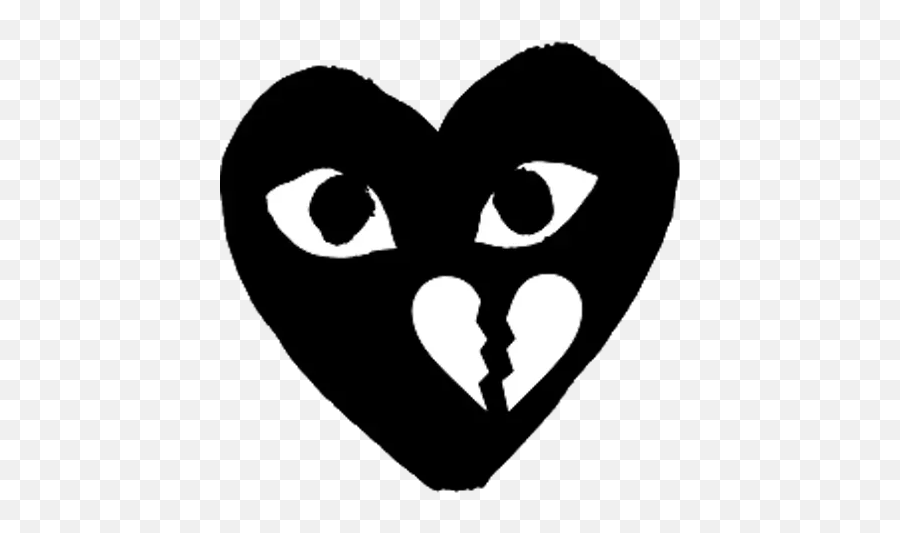 Telegram Sticker From Collection Black Heart Emoji,Black Heart Emoji