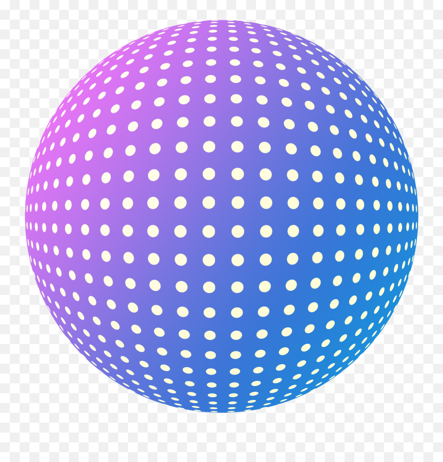 Dot Gradient 3d Ball - Free Hd Images Background Emoji,Disco Ball Emoji