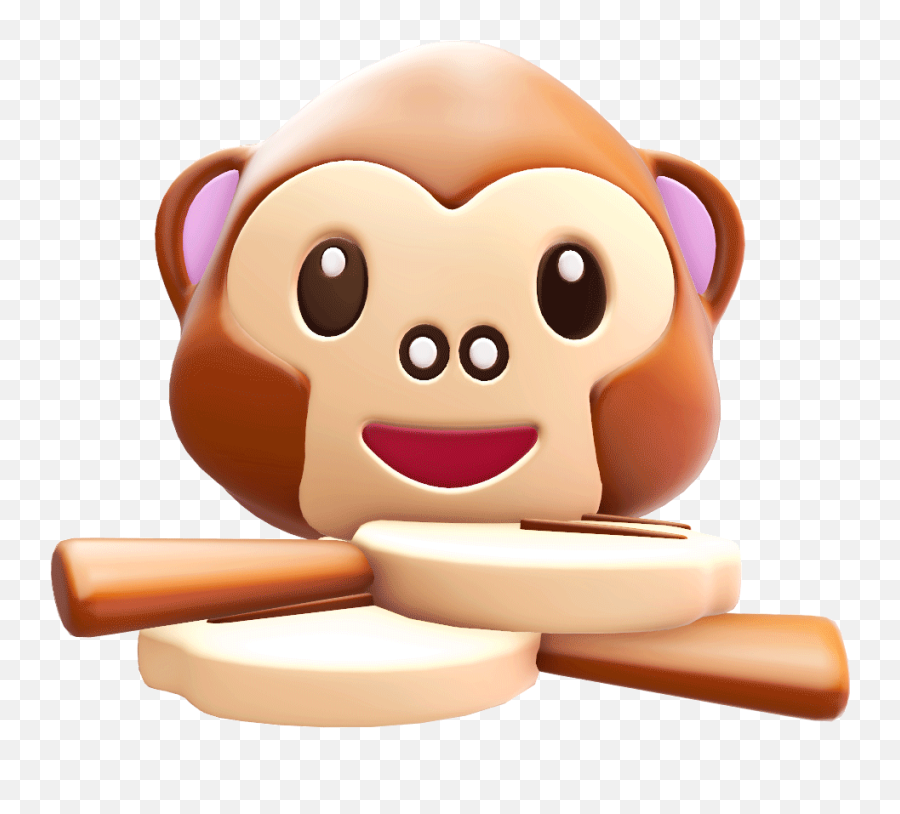 Monkey - Earsloopgif Emoji,Chimp Emoji