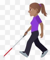 Walking With Cane Joypixels Sticker - Walking With Cane Emoji,Walk Dog Emoji