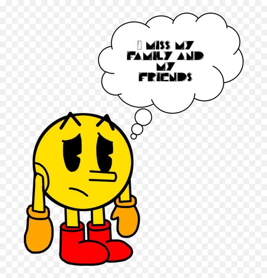 Pacman Clipart Black And White Pacman - Pac Man Family Emoji,Pac-man Emoji