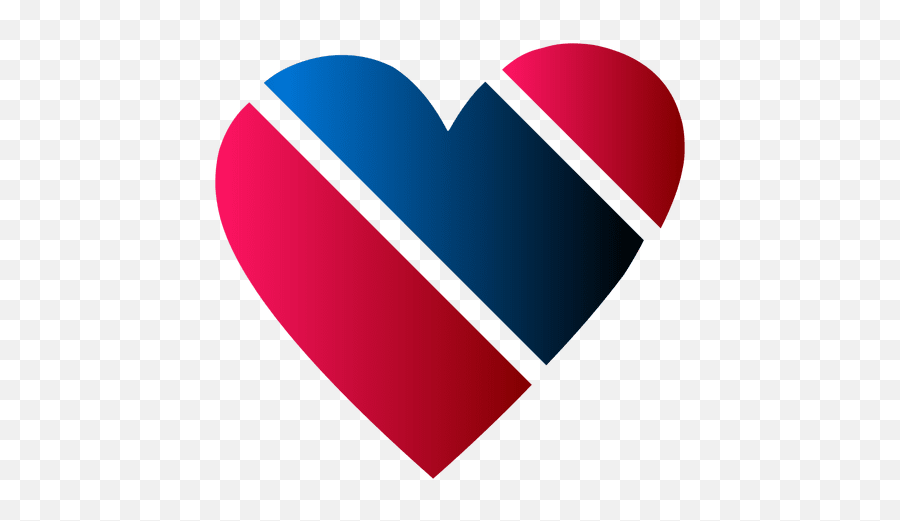 Heart Logo Blue And Red - Transparent Png U0026 Svg Vector File Logo Vermelho E Azul Emoji,Triple Heart Emoji