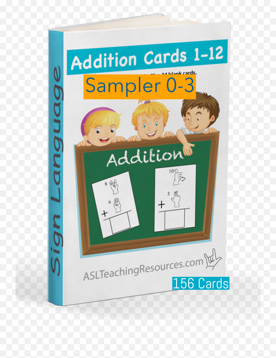 Math Asl Flash Cards Addition 0 - Happy Emoji,Emotions Flashcards