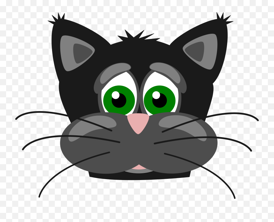 Sad Cat Face Clipart - Clipart Cat Face Cartoon Emoji,Sad Cat Emoji