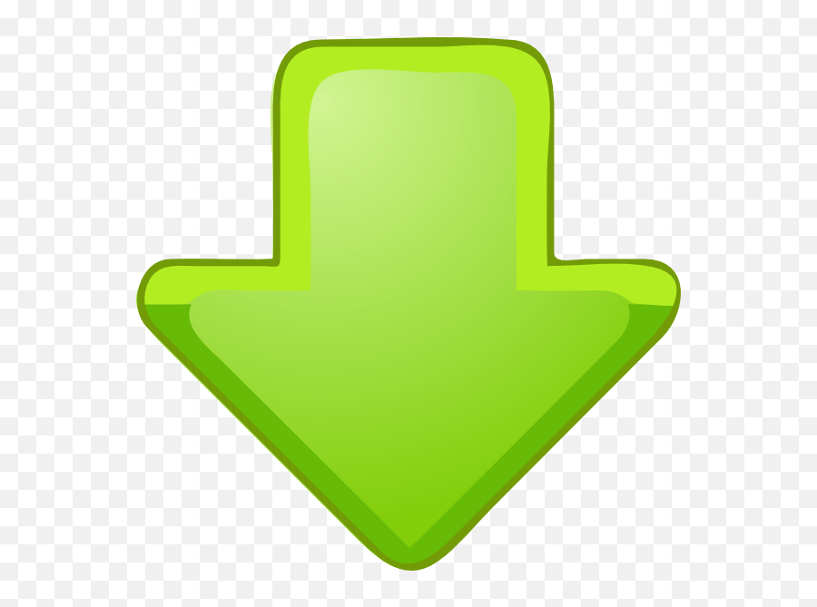 Clip Art Arrow Symbol - Pfeil Nach Unten Grün Emoji,Arrow Pointing Down Emoticon