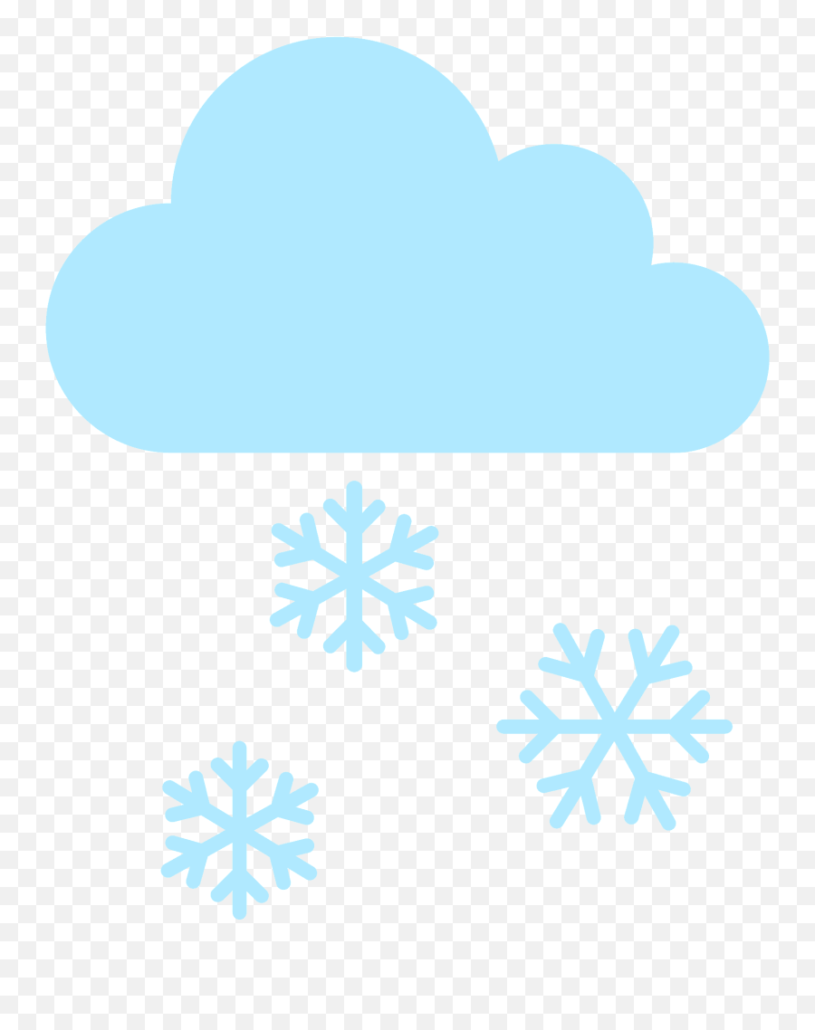 Cloud With Snow Emoji Clipart - Snow Animated Emoji,Snowflake Face Emoji
