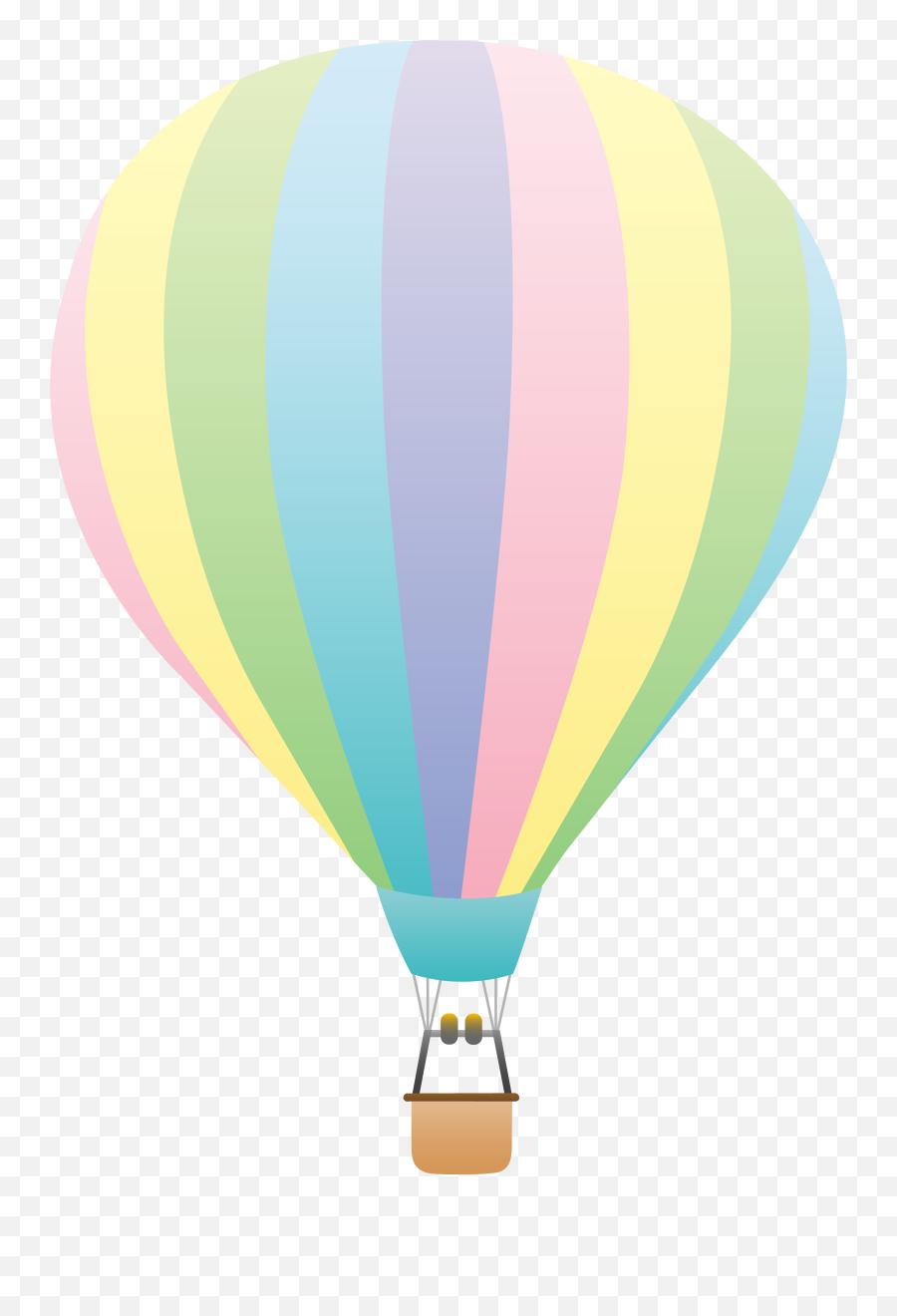 Cloud Clipart Balloon Cloud Balloon - Hot Air Balloon Pastel Color Emoji,Hot Air Balloon Emoji