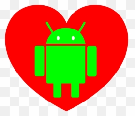 Red Love Android Png Clipart Transparent Background - Android Original Emoji,Cricket Emoji For Android