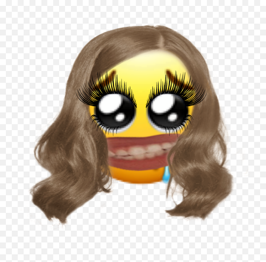 Emojis Weridemojis Crying Girly Sticker - Happy Emoji,Crying Girl Emoji