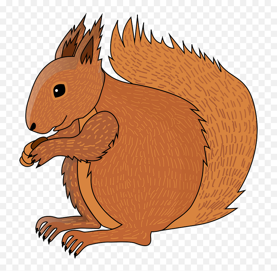 Squirell Clipart - Animal Figure Emoji,Red Squirrel Emoji