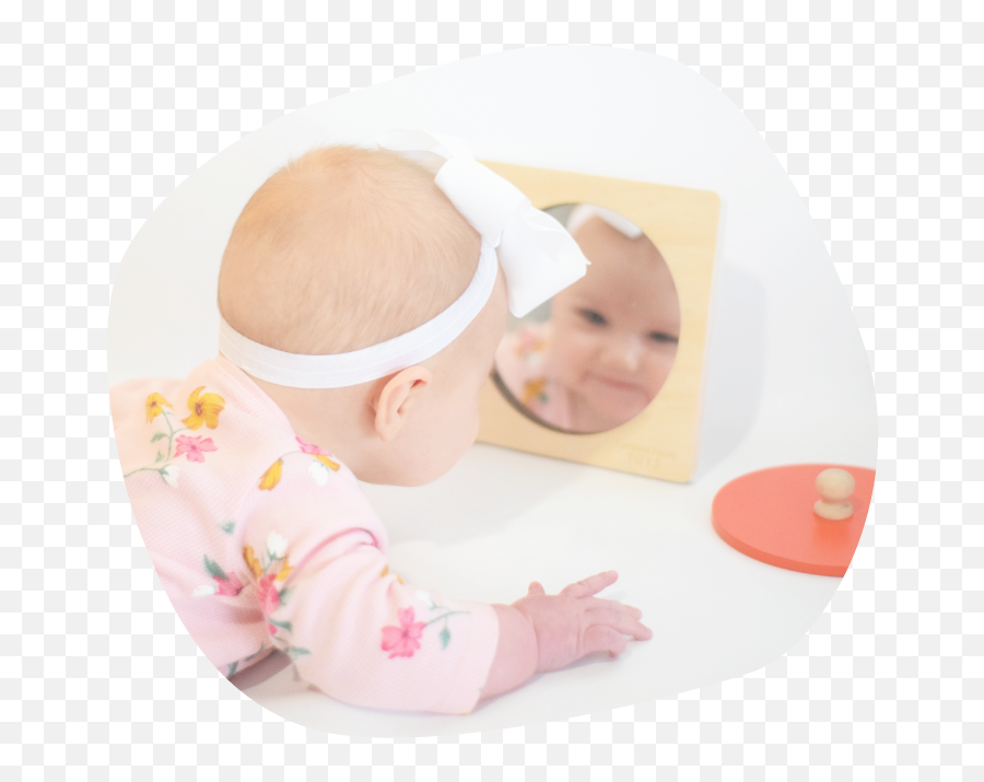 Mirror Peekaboo Knob Puzzle - Comfort Emoji,Baby Faces Emotions