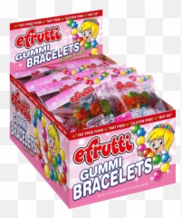 E Fruitti Gummy Bracelet Wrapped 40ct - E Frutti Emoji,Glam Emoji Birthday Party