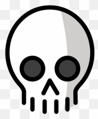 Skull Emoji Clipart - Skull Emoji,Skull Emojis Png